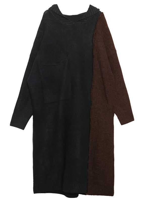 Aesthetic winter Sweater patchwork Aesthetic Vintage gray knitwear